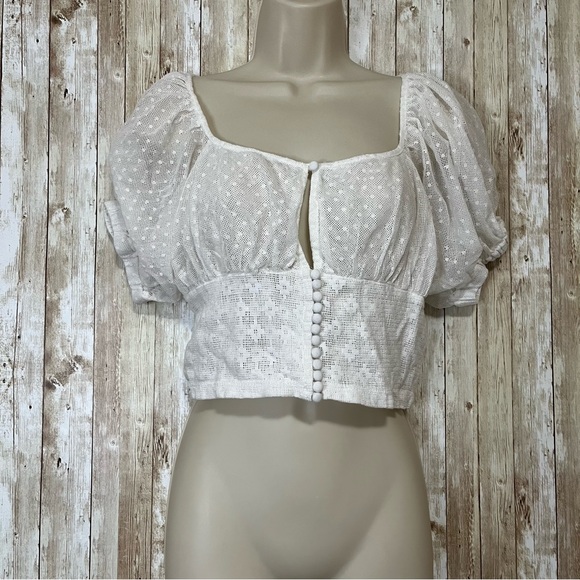 Free People Sheer Blouse Size Small - Picture 1 of 7